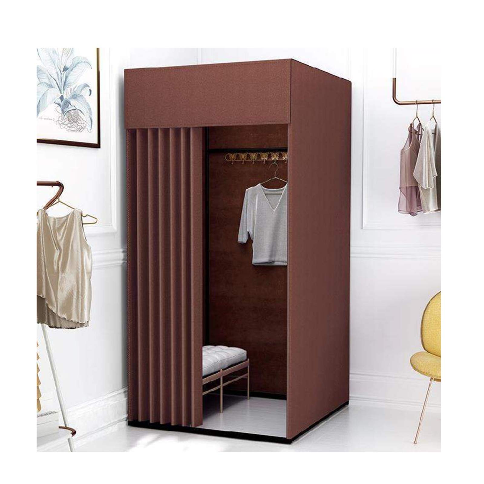 Assemblage facile vestiaire temporaire et cabine d'essayage intime