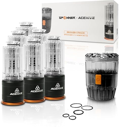 Miniatura 10 de ACETECH Paquete de iniciación juego de granadas ficticias AceHive Spawner, función de recarga rápida para todos los BBS de 0.236 in.