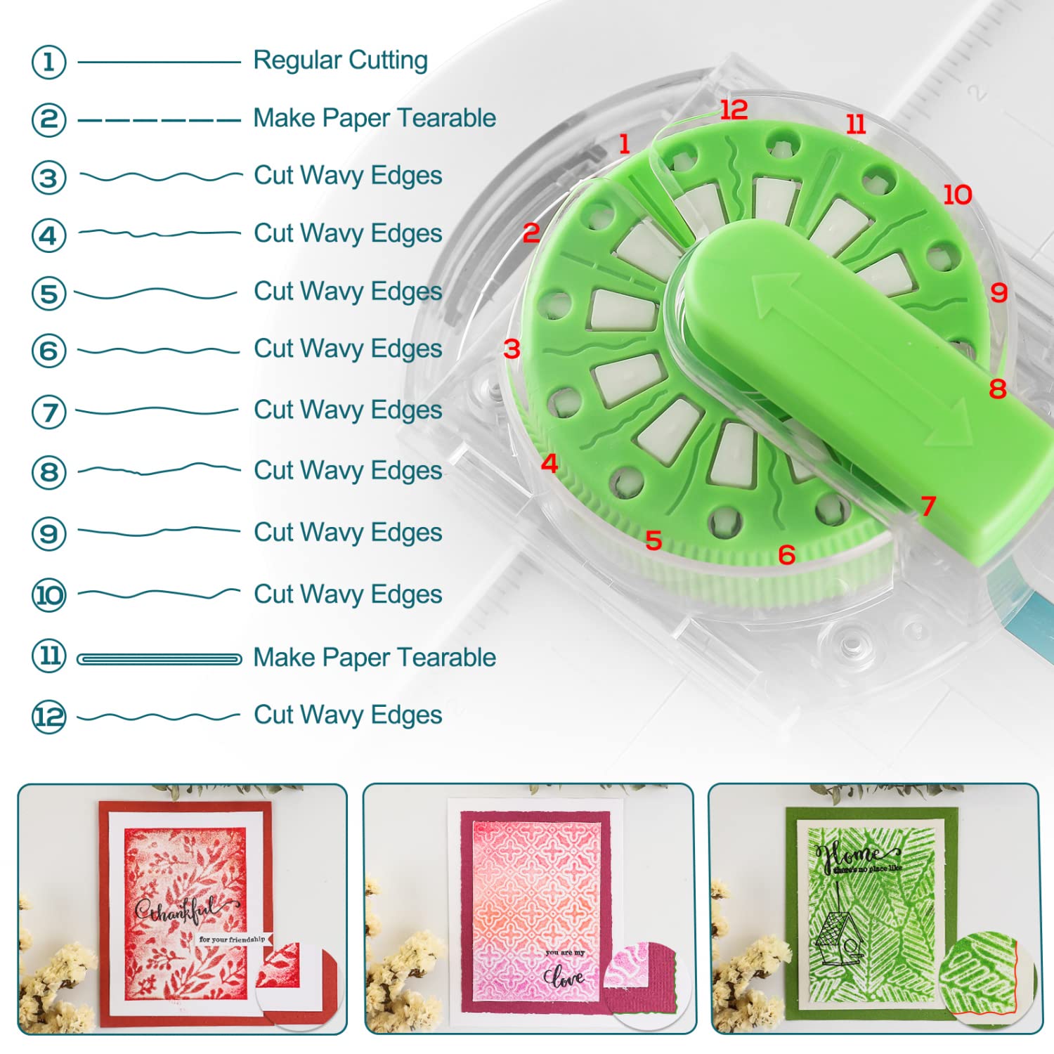 Juego de 3 recortadoras de papel para manualidades, 12 formas en 1 con mini tablero de puntuación y perforadora de papel 3 en 1 de esquina para hacer álbumes de recortes, hacer sobres, cupones y fotos