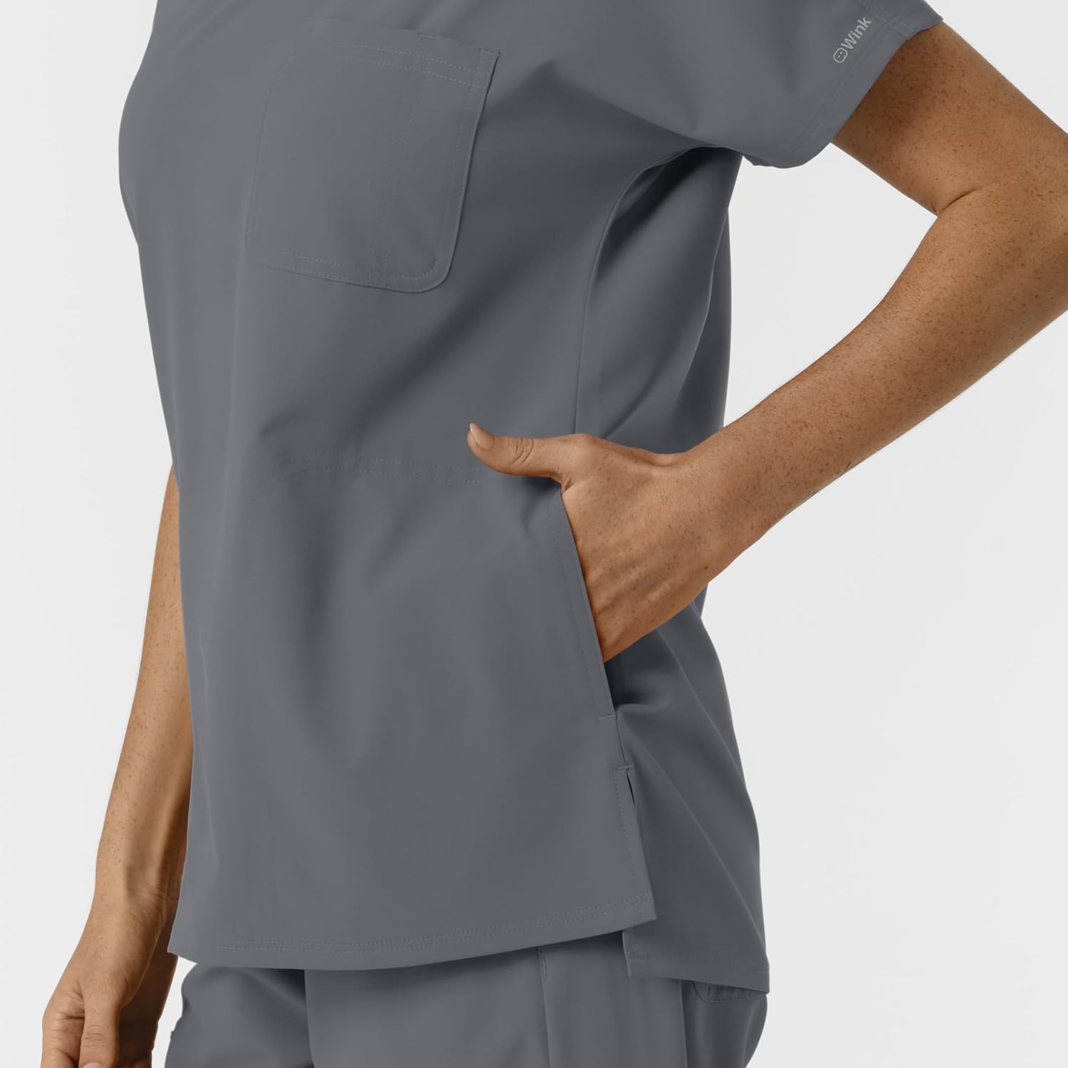 Wink Women's Women's Drop Shoulder Tunic Scrub Top