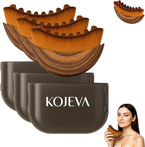 Miniatura 8 de Cepillo facial de contorno linfático, cepillo de drenaje facial linfático, suave, orgánico, reduce la hinchazón, mejora la piel y el resplandor