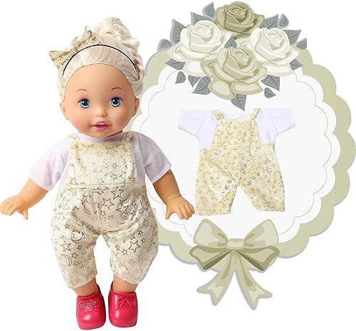 Miniatura 2 de NA BOBO - Juego de 6 ropa para muñecas de 12-14-16 pulgadas, ropa de muñeca de bebé, trajes de disfraces, ropa de muñeca bonita, hecha a mano,