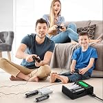POWEROWL 4 Bay LCD Battery Charger, AA AAA Smart Battery Charger(USB Fast Charging, Independent Slot) with 4 AA 2800mAh & 4 AAA 1000mAh Ni-MH Rechargeable Batteries