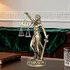 Statue Lady Justice | Resin Tabletop Figurine - Lawyer Office Statue Decor - for Bookcase Window Sill Bookshelf Dressing Table Nightstand Bedside Study Bedroom Living Room Home Bar