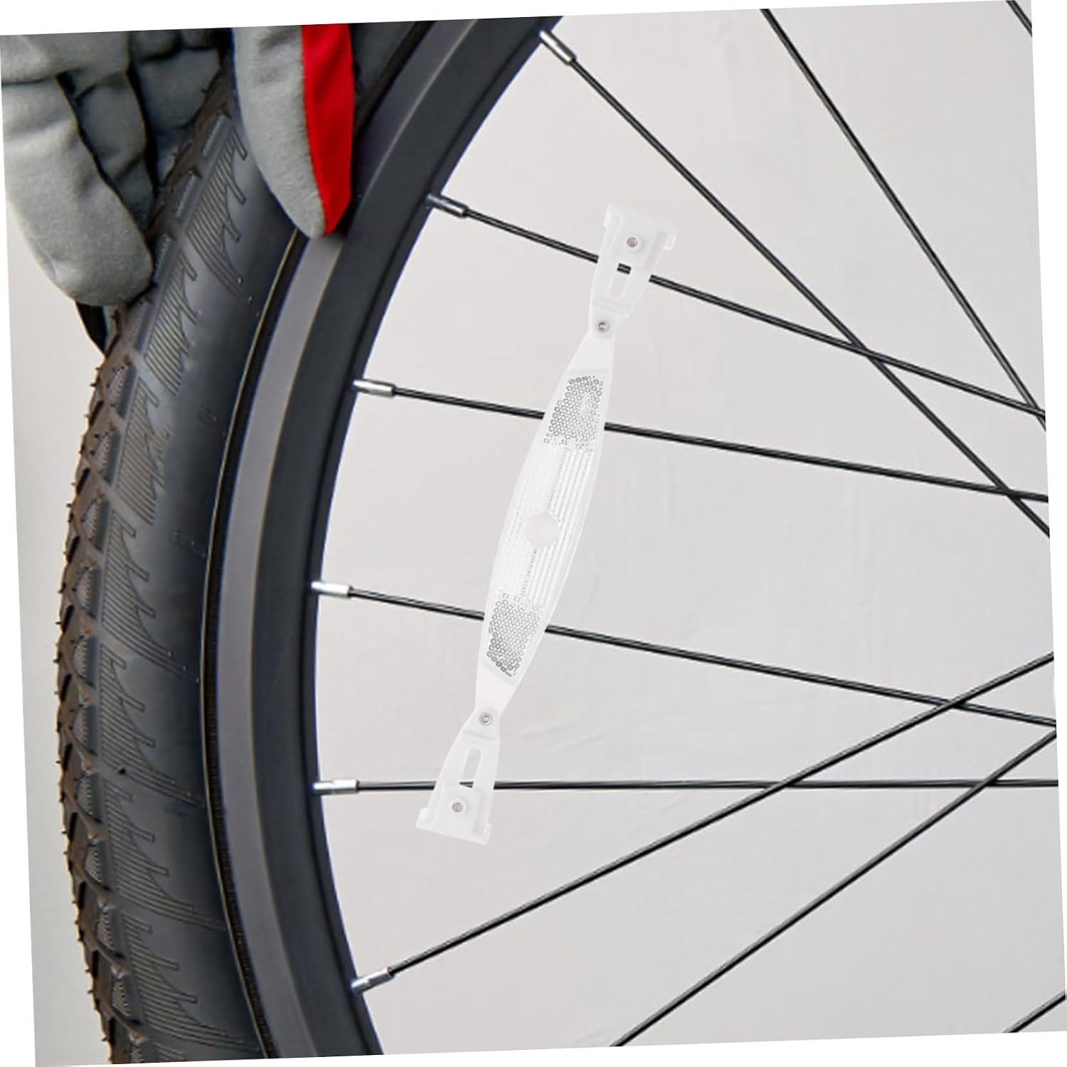 Kisangel Bike Taillight Reflectors 2 Pack Bicycle Wheel Reflectors for Adult Bikes Durable Plastic