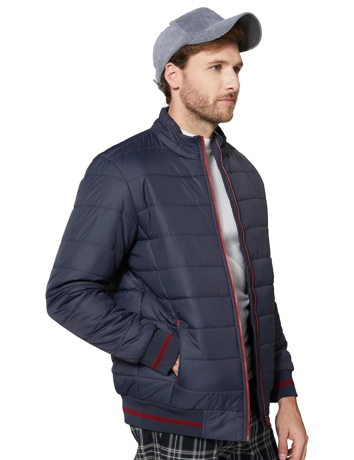 Amazon Brand – Symbol Men’s 100% Polyester Regular Bomber Jacket (Available in Plus Sizes)