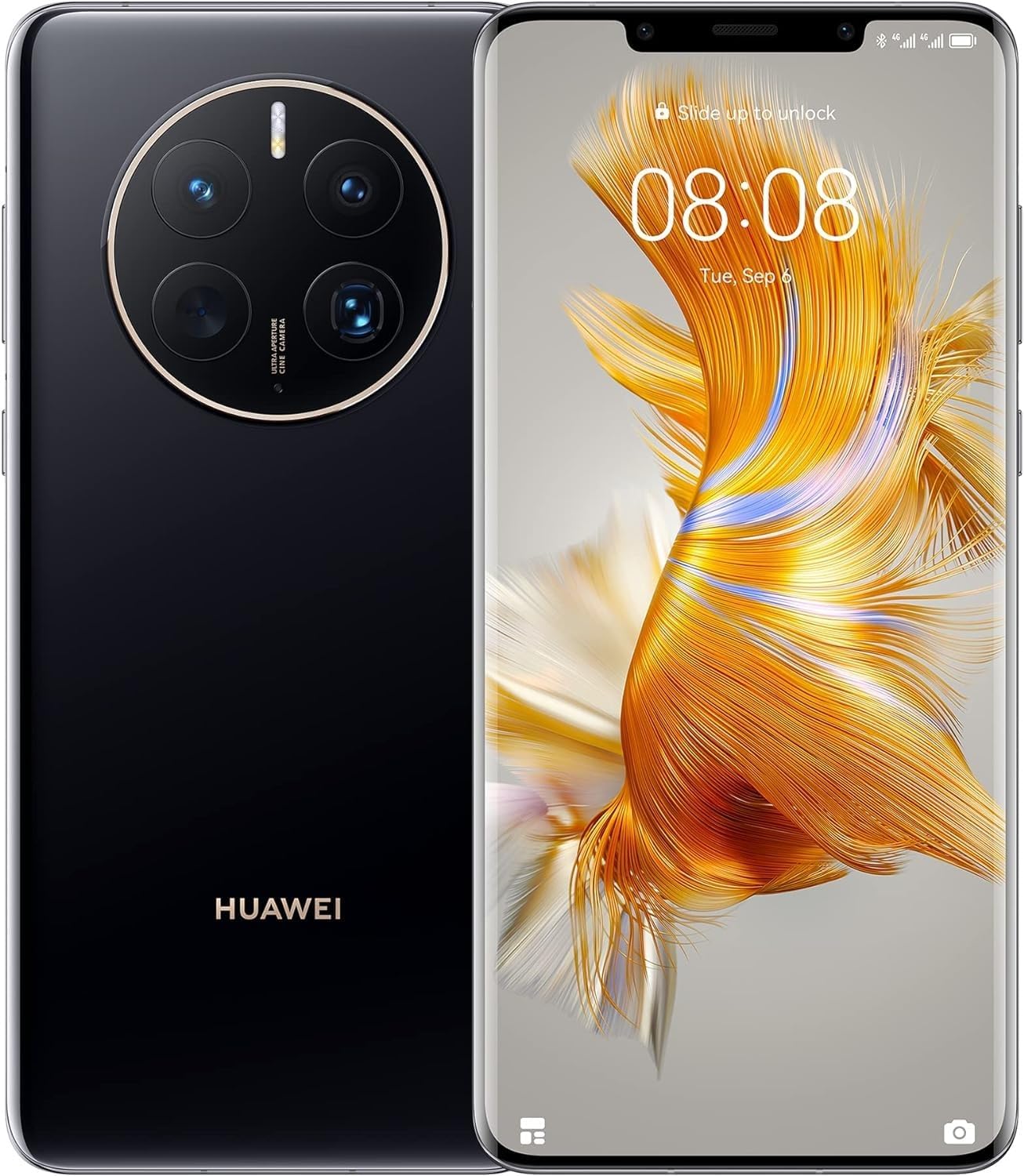 HUAWEIMate 50 Pro Dual-SIM 256GB ROM + 8GB RAM (Only GSM | No CDMA) Factory Unlocked 4G/LTE Smartphone (Black) - International Version