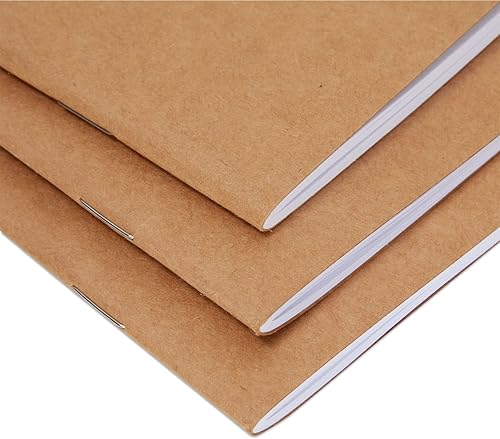 Miniatura 6 de Cuadernos de papel estraza (paquete de 48 unidades), anotadores en blanco a granel, diarios de bolsillo para niños, el aula (4.25 x 5.5 pulgadas)