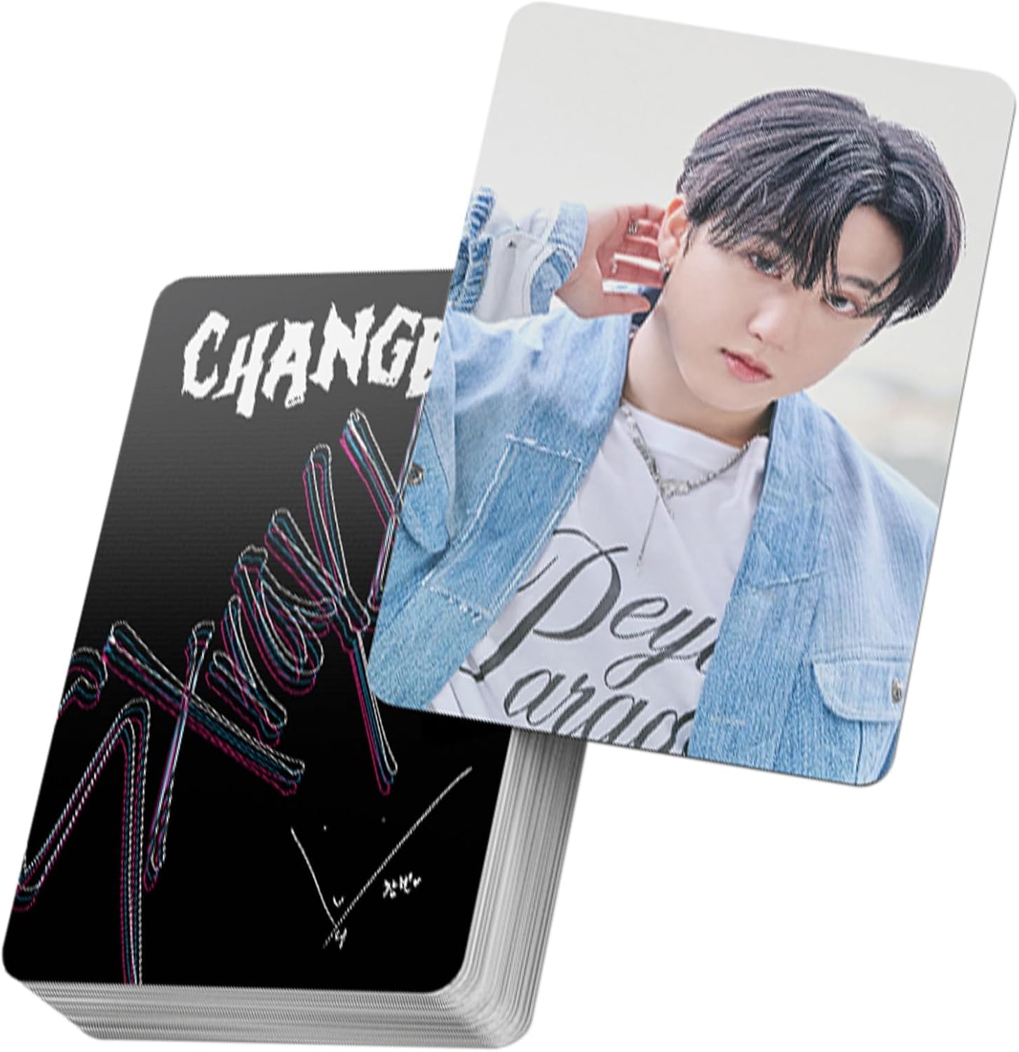 KPOPBP Photocards 60 PCS SKZ Rock Star Album Photo Cards with 32 PCS Stickers Kpop Gift Lomo Cards Merch for SKZ Boys and Girls (CHANGBIN)