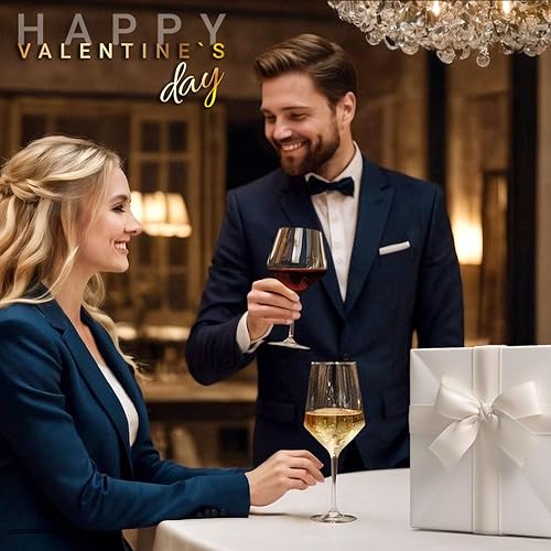 Miniatura 3 de Mainstream Source Copas de vino blanco y tinto, colección Modern Renaissance  Copas de vino de cristal de estilo europeo contemporáneo para vino