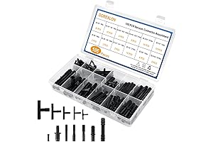 105-Piece Automotive Vacuum Connector Assortment | 1/8"-3/8" Connectors