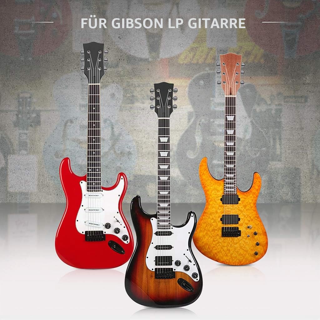 Alnicov E-Gitarrenhals DIY für Gibson LP Gitarren Teile Ersatz 22 Bünde Mahagoni Hals Palisander Griffbrett mit weißen Trapez-Punkten Inlay Natur