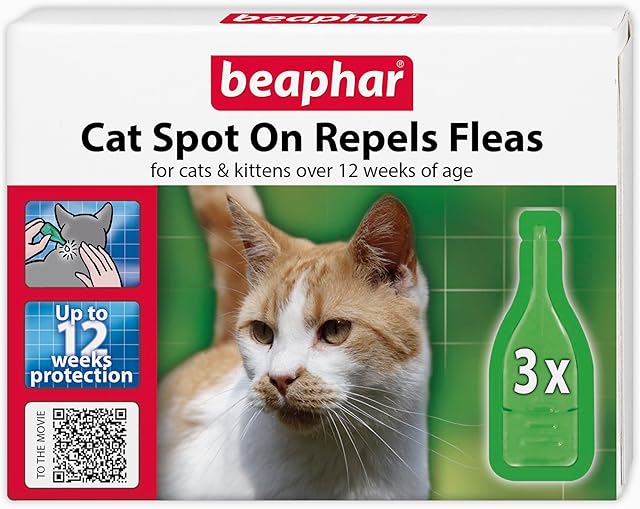 Beaphar Cat Spot On - 12 Week Protection 3 X 1ml