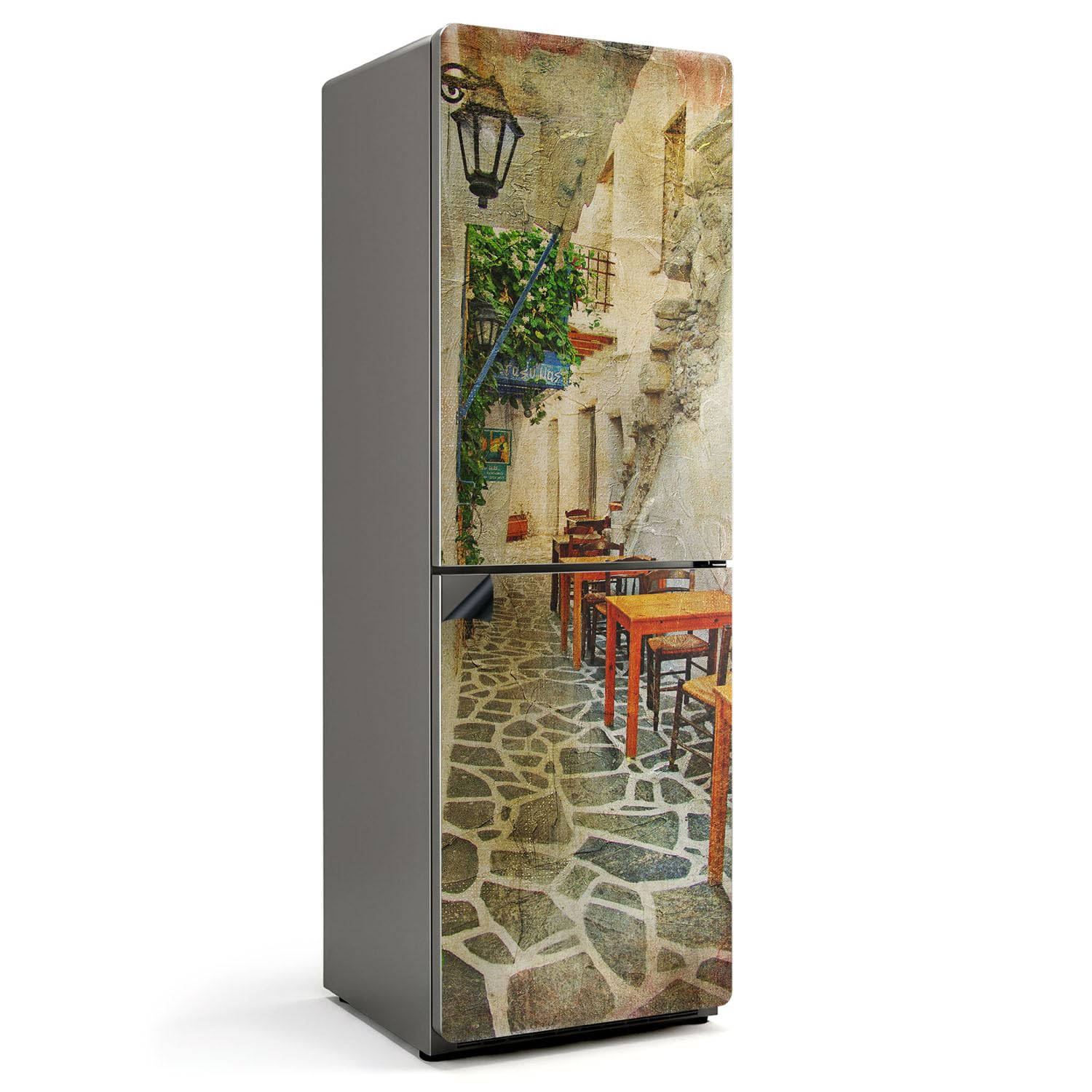 Tapis de cuisine magnétique 60x180 décor ruelle pour une pièce propre
