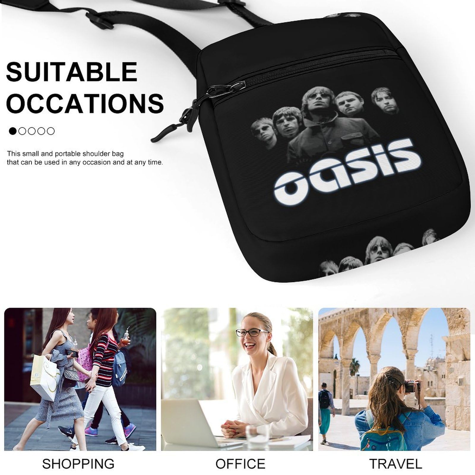 Amazon.co.jp: ポシェット オアシス OASIS バンド ワンショルダー