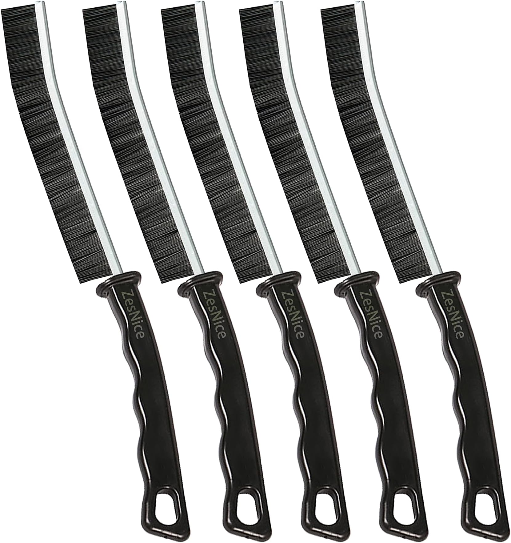 Magic Gap Hard Bristle Crevice Cleaning Brush - 5pcs Multifunctional Long Thin Slim Small Detail Cleaner, Grout Household Cleaner