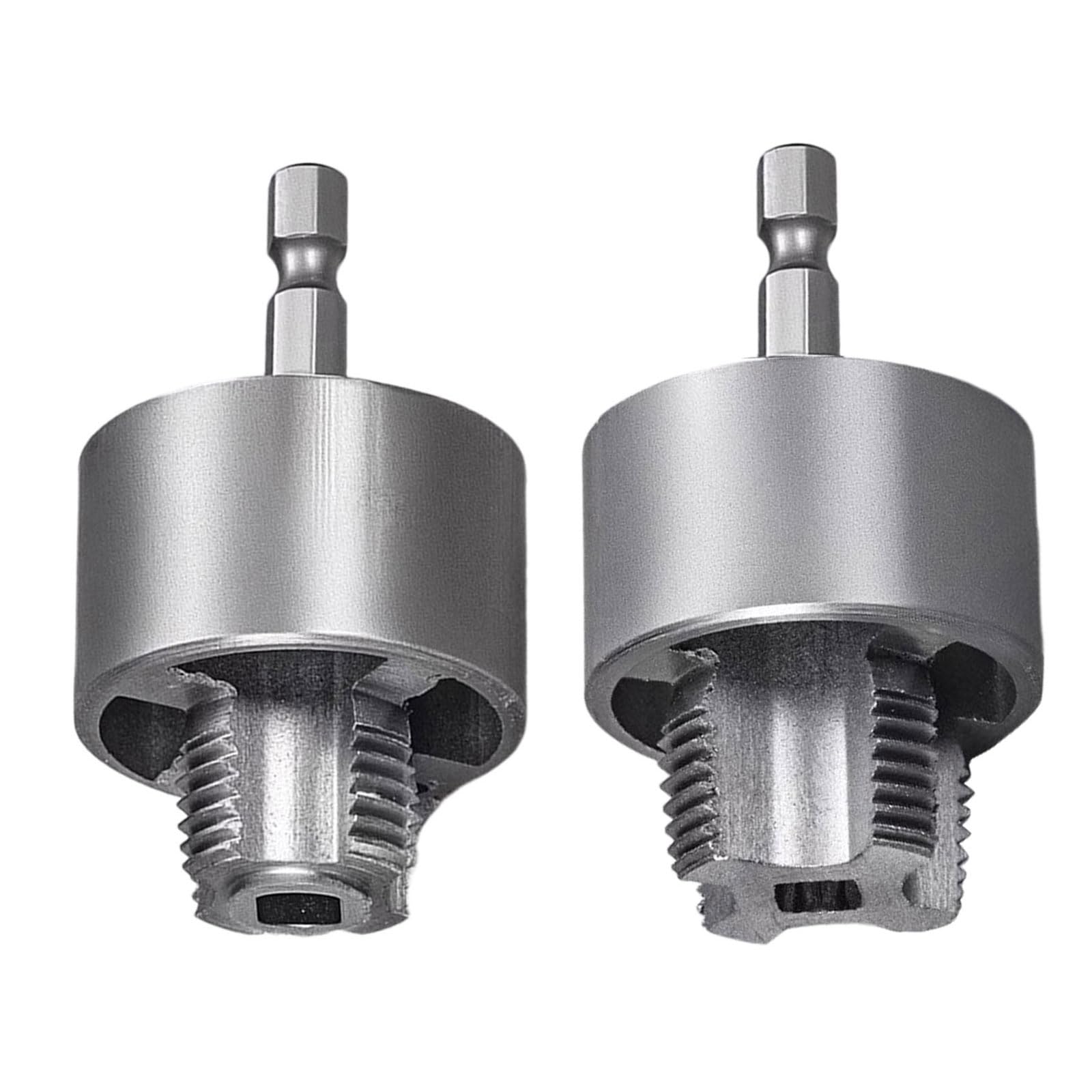 Pipe Threading Tool, PVC Threader 1/2 ' ' 3/4 ' ' Internal & External Pipes for Water Plumbing for PVC