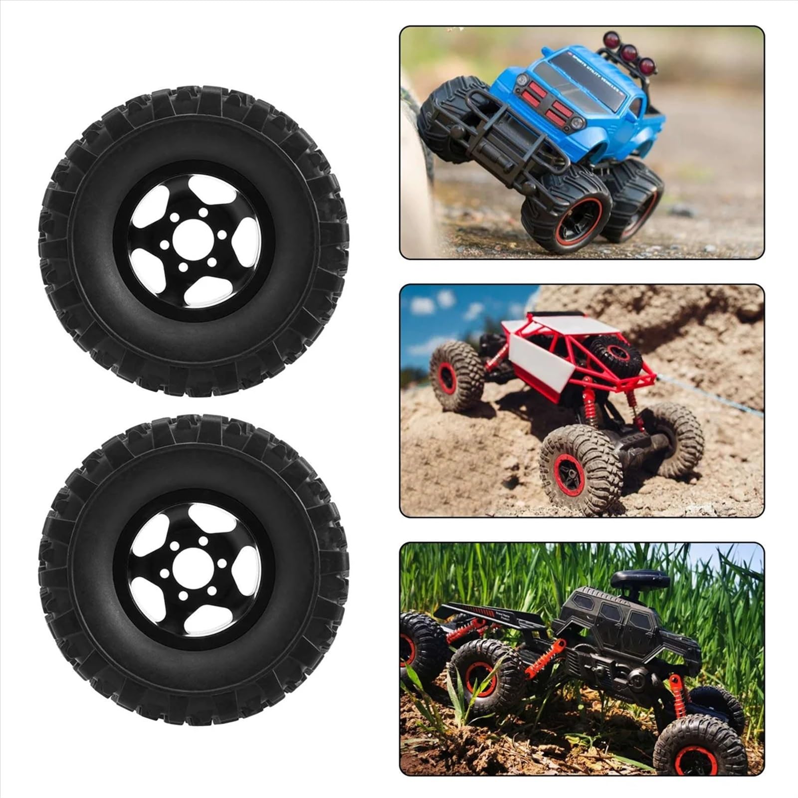 RC Car Pneumatico Ruota Compatibile con C14 per C24 C34 B14 B24 4WD Cerchione in Metallo con Pneumatico in Gomma Pneumatico 1/16 RC Camion Auto Parti di Aggiornamento Accessori