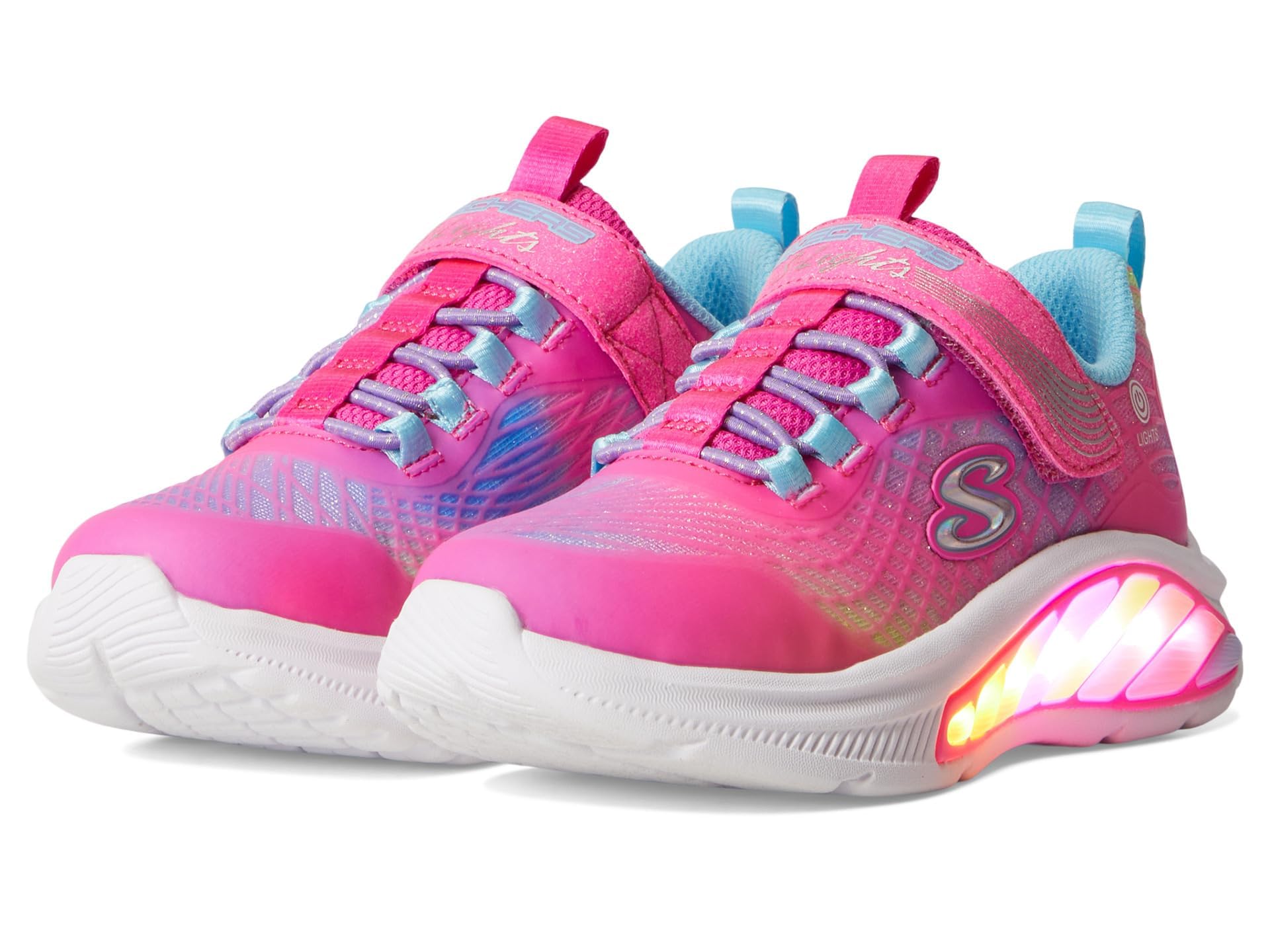 Skechers Girl's Cruisers-Rainbow Reflectin Sneaker