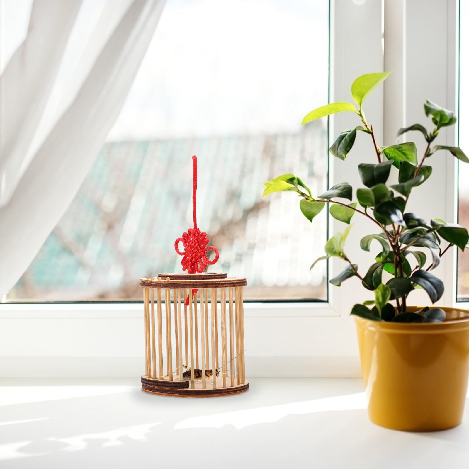 TOYANDONA Jaula de Madera para Grillos y Transporte Ligero y Estable para Mascotas Insectos para Aficionados la Exploración Natural