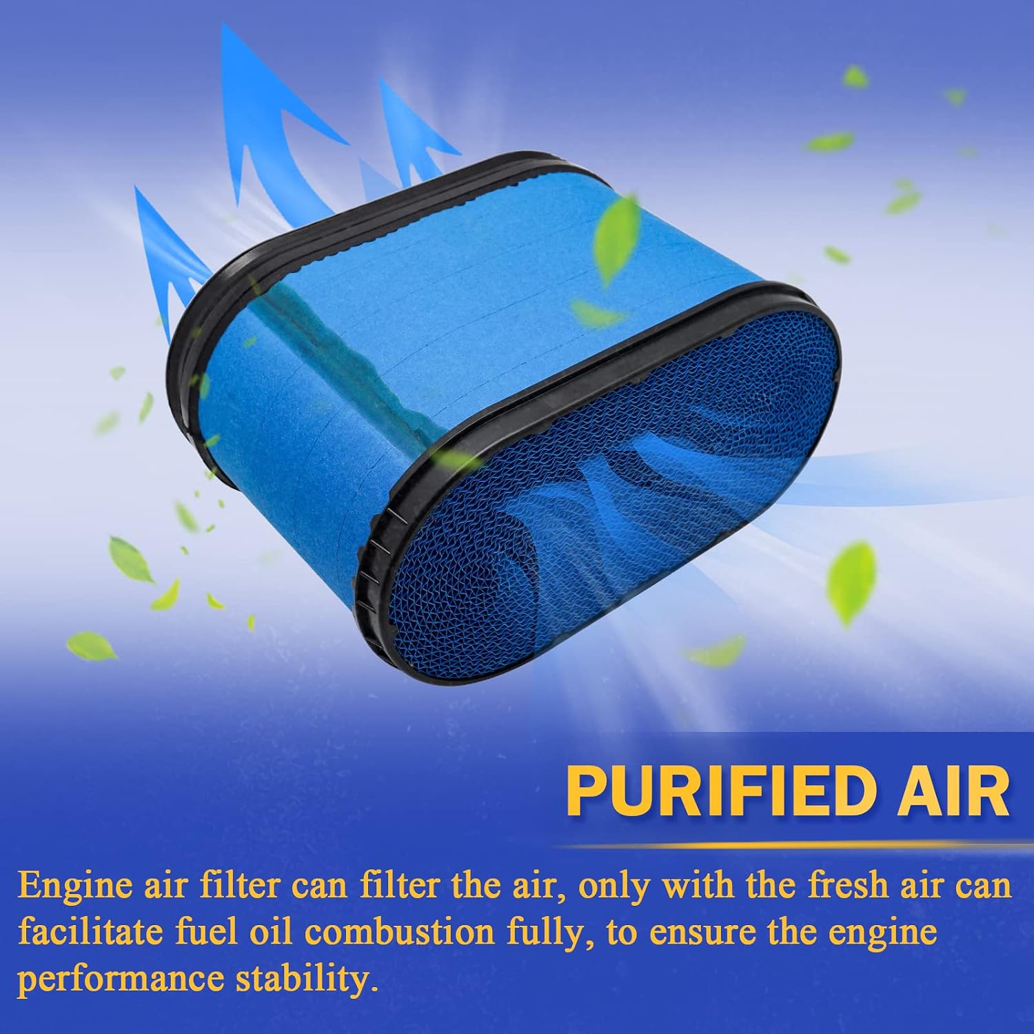 Engine Air Filter for 2008 2009 2010 Ford F250 F350 F450 F550 Super Duty 6.4 V8 Powerstroke Diesel Engine FA1886