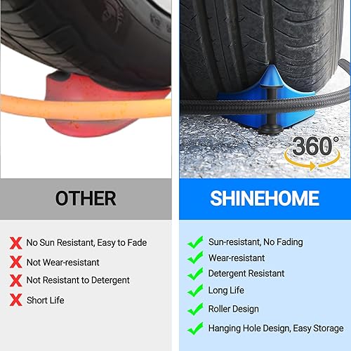 Miniatura 3 de 4 piezas de guía de manguera de automóvil, herramientas de limpieza para detalles de automóvil, guías de manguera para lavado de autos, rodillo de