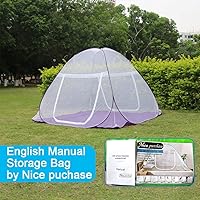 Vista 2 de Carpa de mosquitero plegable autónoma nueva portátil para cama 1/2 aberturas