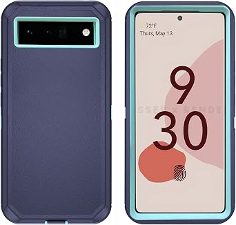 Asuwish Phone Case for Google Pixel 6 Pro Cell Cover Hybrid Rugged Shockproof Hard Protective Drop Proof Full Body Heavy Duty Mobile Accessories Pixel6Pro Pixel6 XL 6XL Pixle 6Pro 5G Women Blue