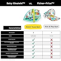 Vista 4 de Baby Einstein Farm Explorers 4 en 1 Kickin' Tunes Musical Meadow Music & Language Discovery Gym, a partir de 0 meses