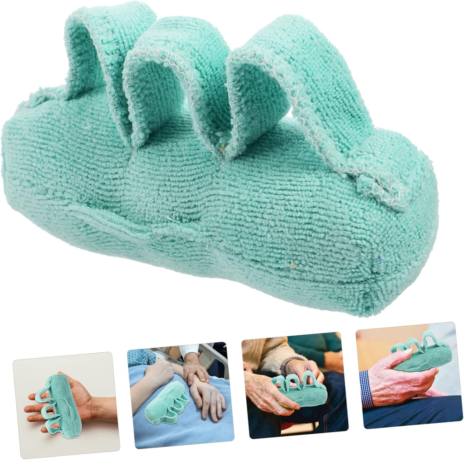 Finger Separator and Cushion for Elderly Hand Training Soft High Elastic Material for Grip Strength and Finger Health for Patients and Bedridden Individuals