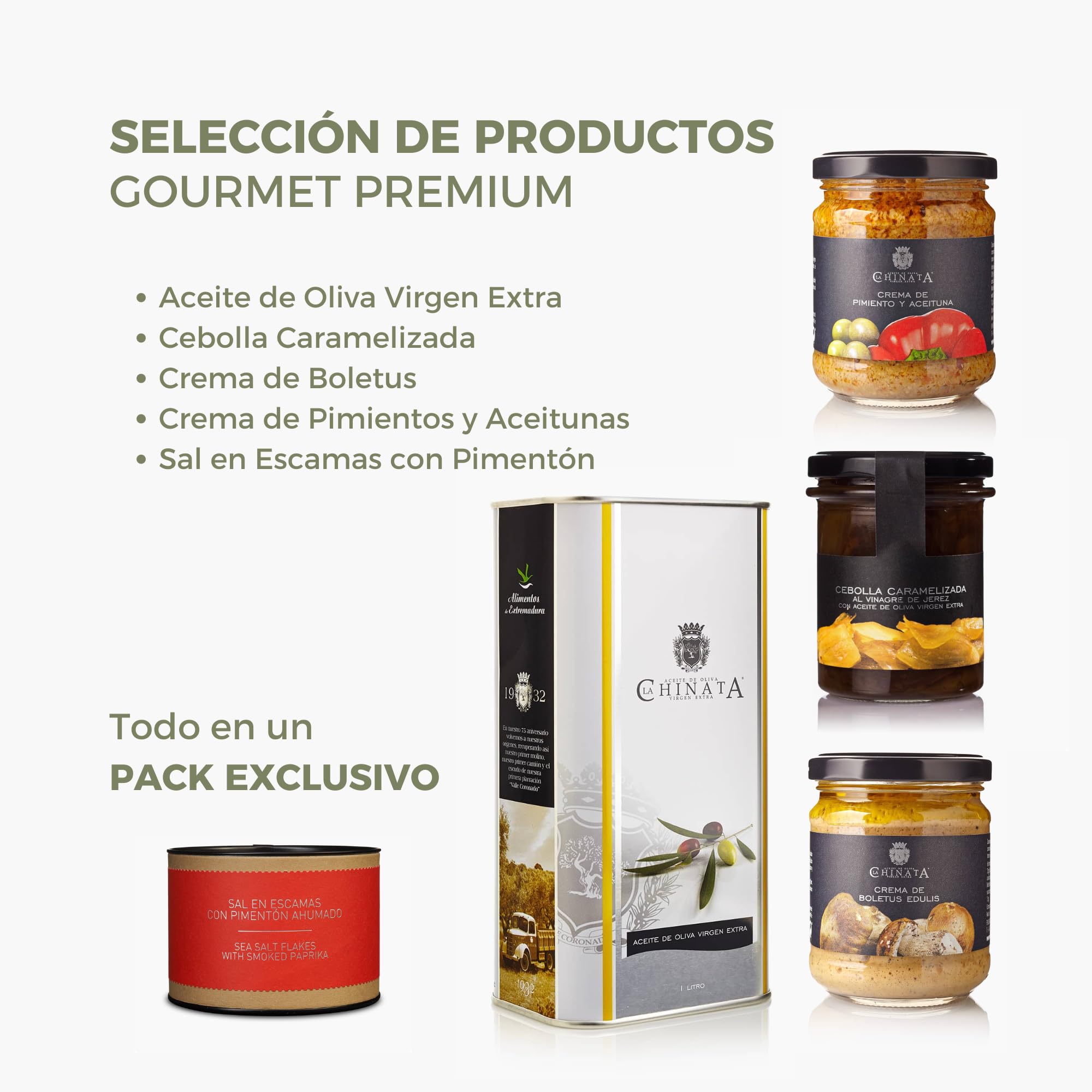 Cesta pequeña gourmet nº2 La Chinata – Caja regalo selección productos gourmet – Cesta degustación gourmet exclusiva