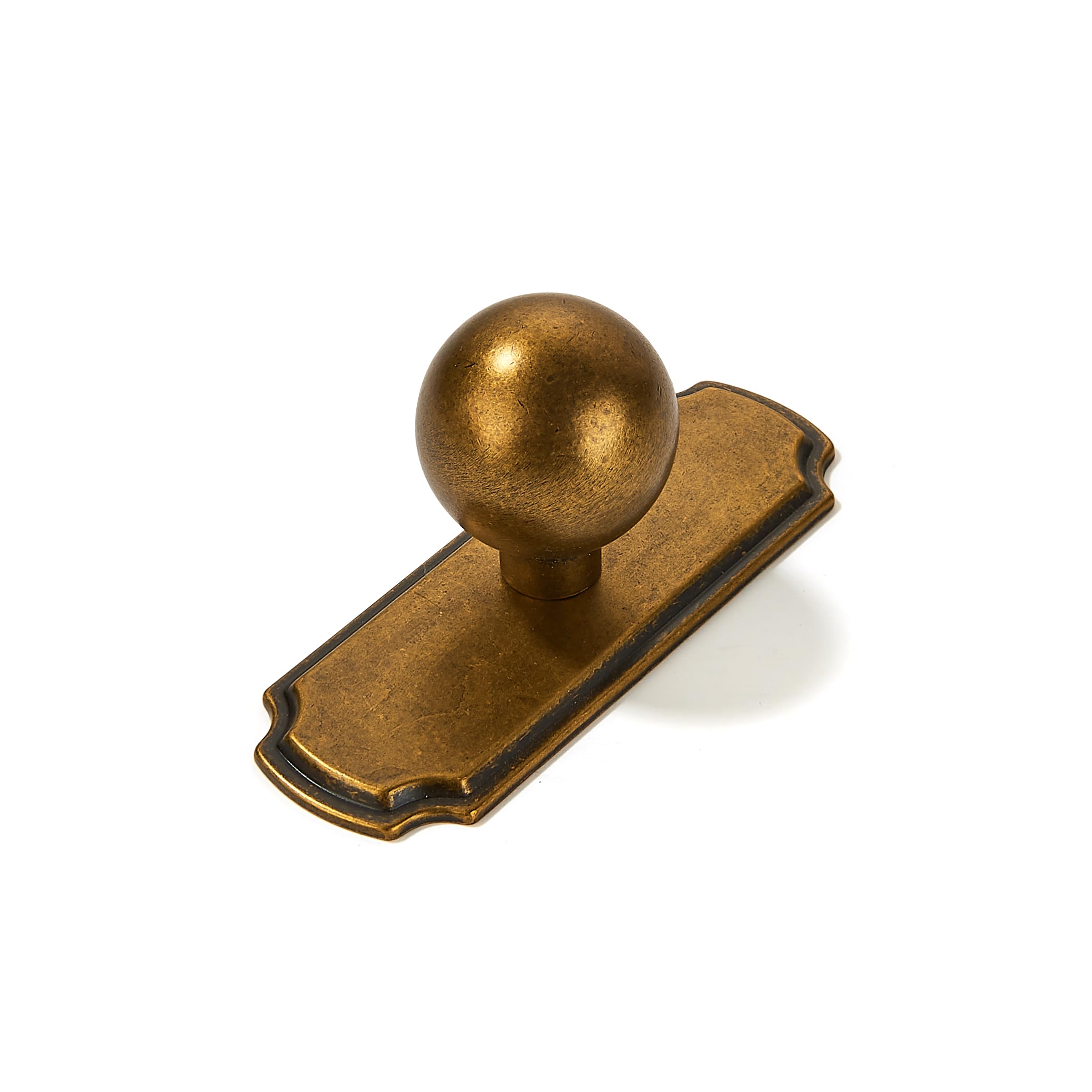 AMZ - 250+287 Antique Brass Cabinet Backplates CTC 1 - 1/2 in (38 mm) 10 Pack