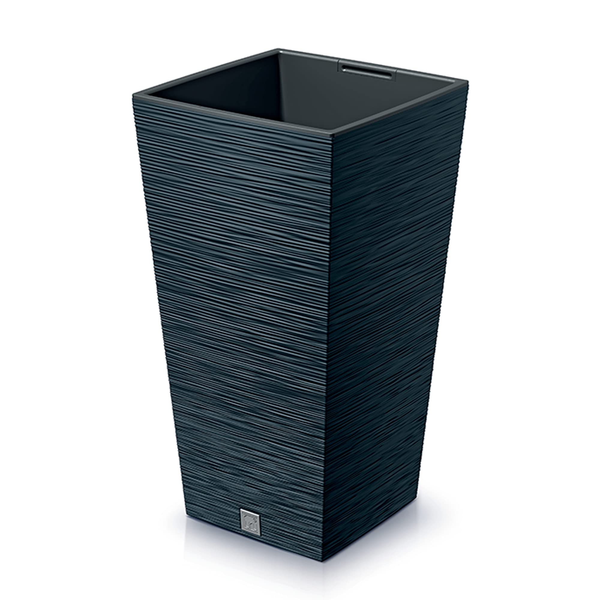 Prosperplast Furu Collection 24 x 24 x 45 cm Anthracite Planter with Tank Capacity 7.5 L