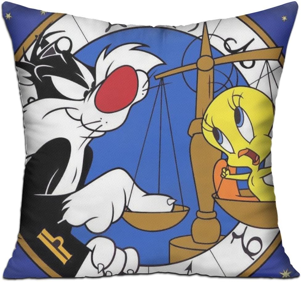 MFINDZZ Tweety Bird Cushion Pillow Custom Zippered Photo Pillow Custom Personality Christmas Gift