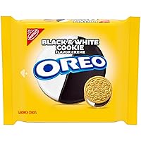 Vista 1 de OREO Galletas de sándwich de crema de galletas blancas y negras, edición limitada, 10.68 onzas