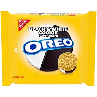 OREO Black and White Cookie Creme Sandwich Cookies, Limited Edition, 10.68 oz