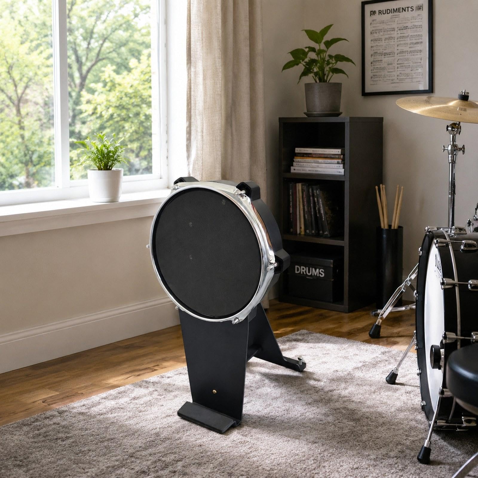 Baoblaze Pad Trigger Silenzioso per Grancassa, Ideale per Imparare a Suonare La Batteria Elettronica.