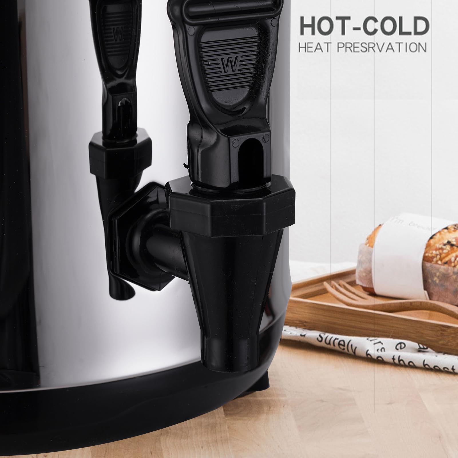 Hot Chocolate Dispenser,Commercial Thermal Beverage Dispenser with Handle | 8L Thermal Coffee Carafe Hot Water Dispenser, Hot Liquid Warmer for Activities, Parties