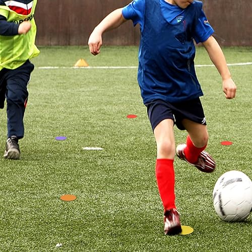 Miniatura 8 de Marcadores de punto de poliéster de 4 y 9 pulgadas para agilidad para entrenamiento de gimnasiopolietileno, baile, 61224 piezas redondas de varios