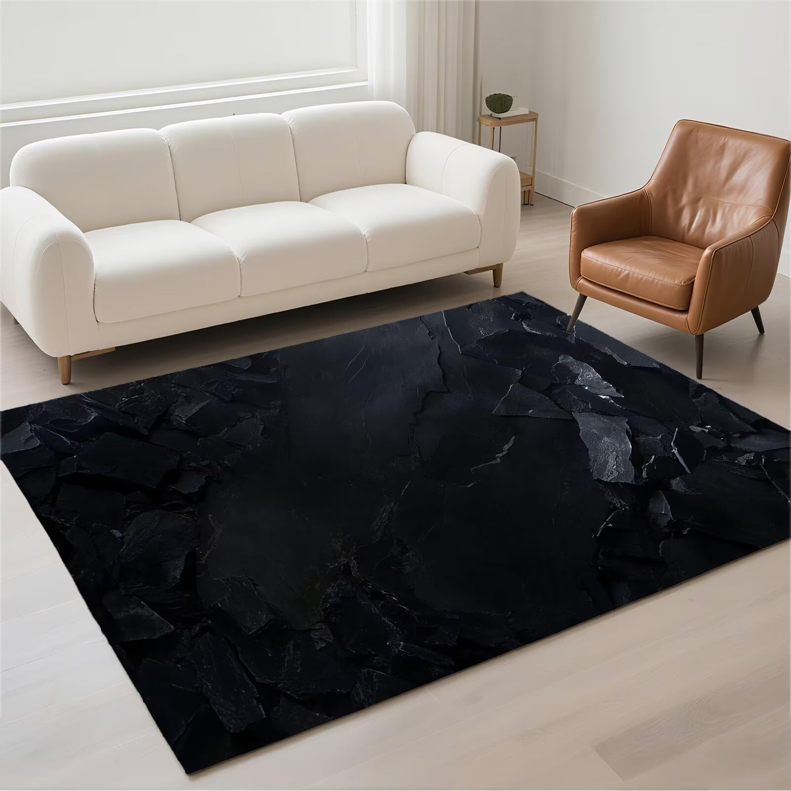 Grand tapis salon 80x150cm moderne lavable antidérapant chambre salle