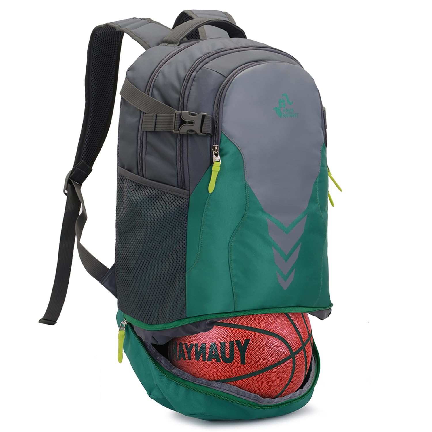 35L Basketball Backpack Large Sports Bag with Separate Ball compartment, for Basketball Soccer Volleyball Swim Gym Travel