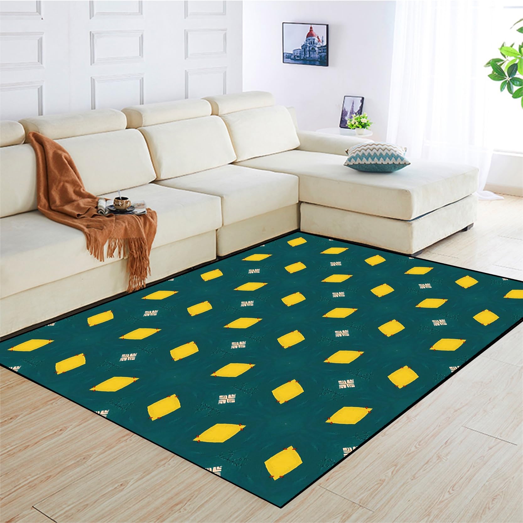 Tappeto Cucina Antiscivolo 50 x 490 cm Lavabile Tappeti Runner Moderno Facile da Pulire Ideale per Arredamento Casa, A