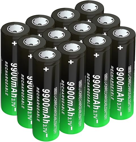 Miniatura 9 de Batería recargable de 18650 3.7V de alto rendimiento con capacidad de 9900 mAh, herramienta de diseño para cámaras y linternas, relojes, juguetes