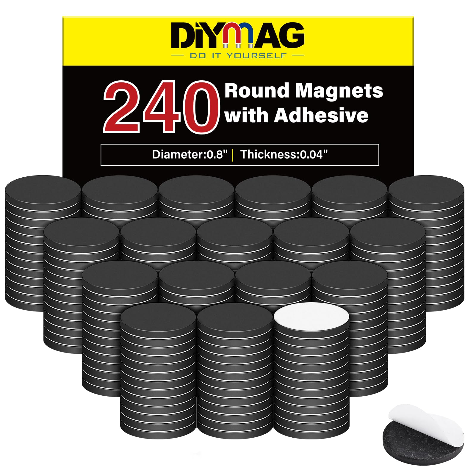 DIYMAG Magnets with Adhesive Backing, 360P Flexible Fridge Magnetic Dots — Amazon image 7