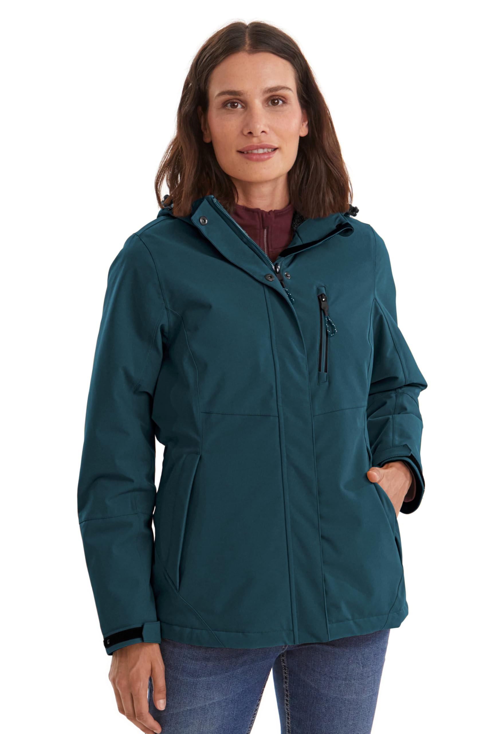 Killtec Damen Outdoorjacke Funktionsjacke mit abzippbarer Kapuze KOW 140 WMN Jckt wasserdicht, Winddicht, atmungsaktiv