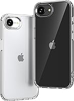 Vista 42 de ONES Funda delgada transparente para iPhone 8 Plus/7 Plus, PC + TPU híbrido, protección contra caídas de grado militar [antiamarillamiento], funda