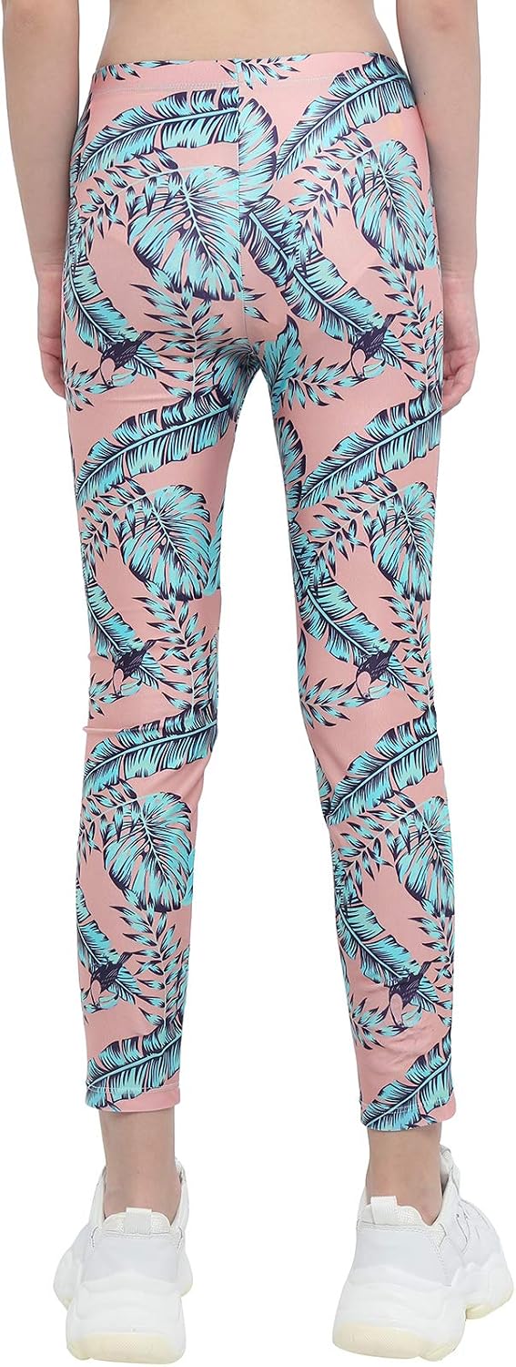 Freebily Kids Girls Tie Dye Print Leggings Athletic Skin Tight Sportswear Yoga Pants Workout