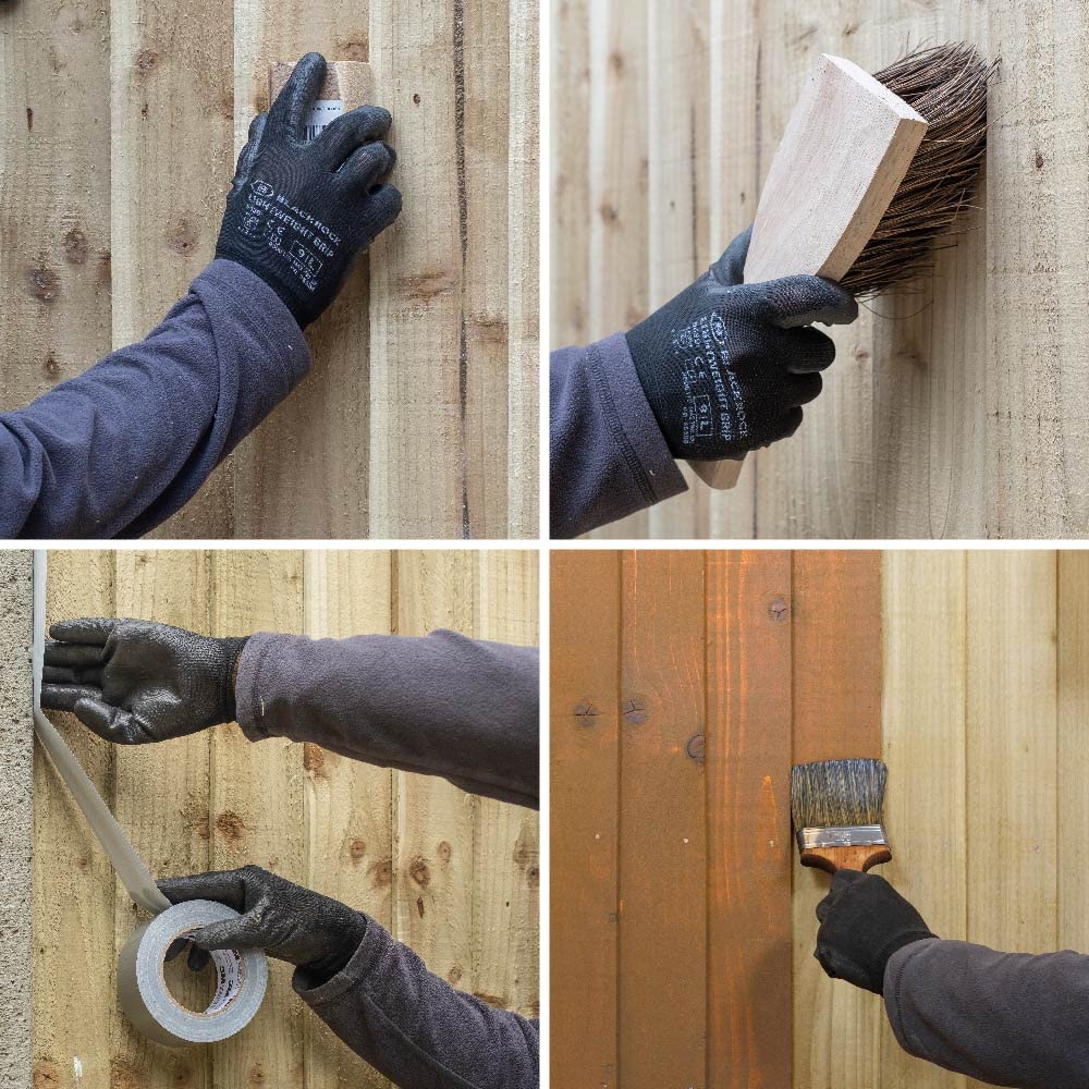 Roxil Lasure Préventive Bois 1L – Or d'Automne – Intérieur & Extérieur – Protection Contre Pourriture, Champignons, Larves & Termites