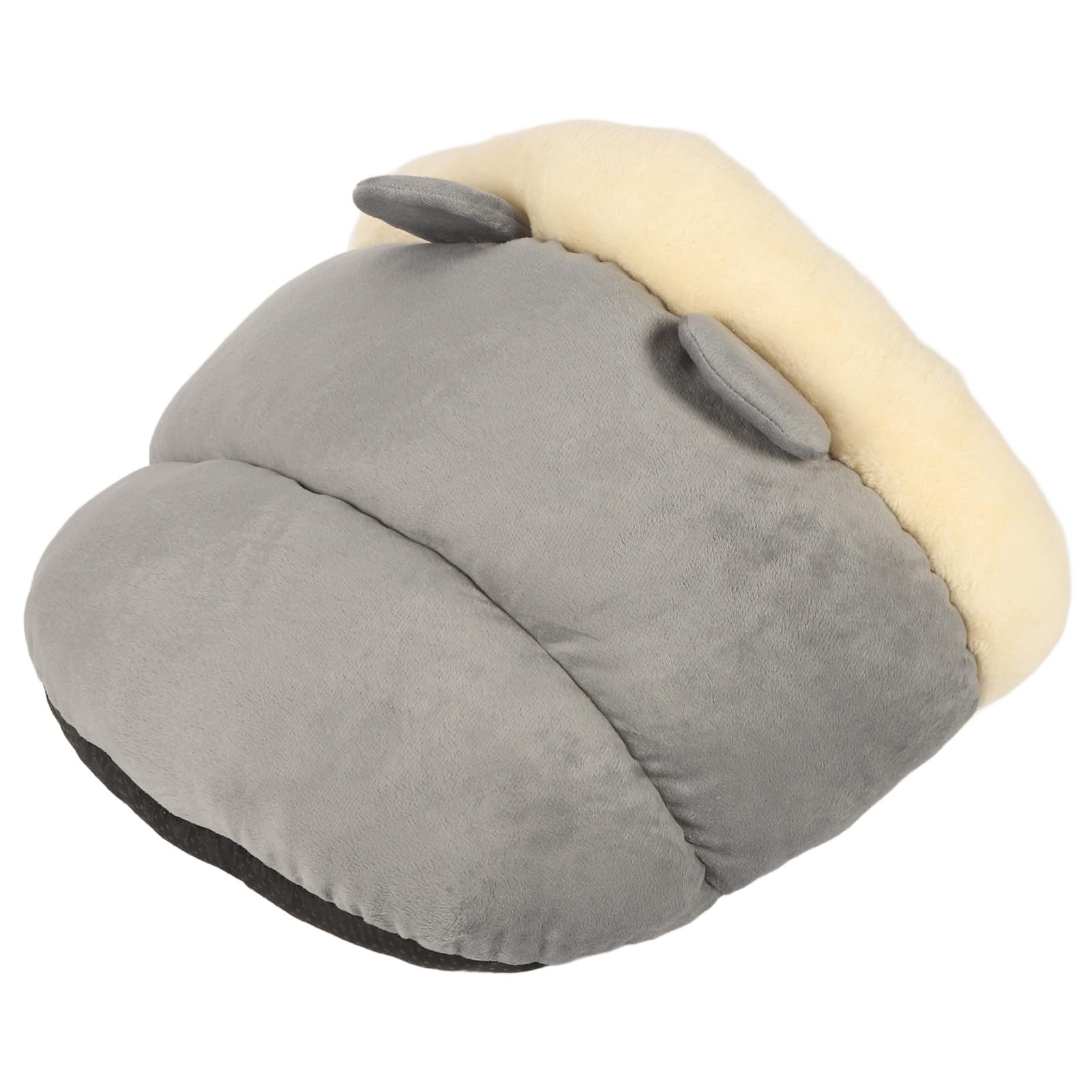 Lit Grotte pour Chat Lit Triangle Chaud Doux Confortable Semi-fermé Tente pour Chat Lit Triangle pour Animaux de Compagnie Nid pour Animaux d'hiver Chiot intérieur (L)