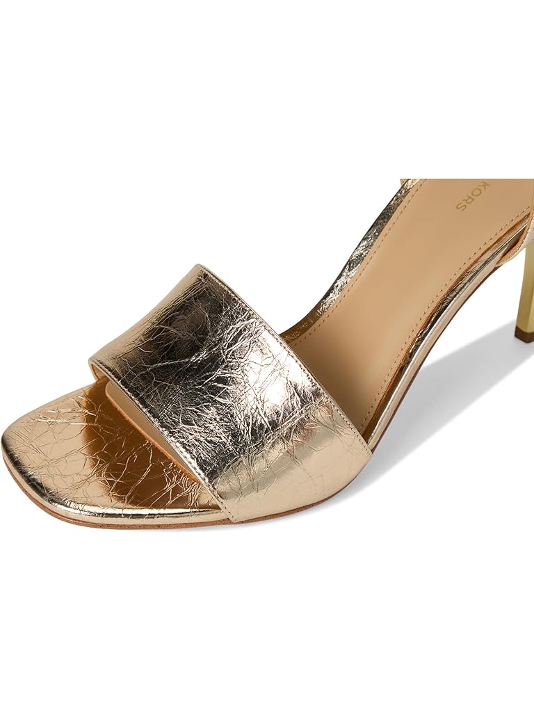 Gold Michael Kors Elyse Heeled Sandals
